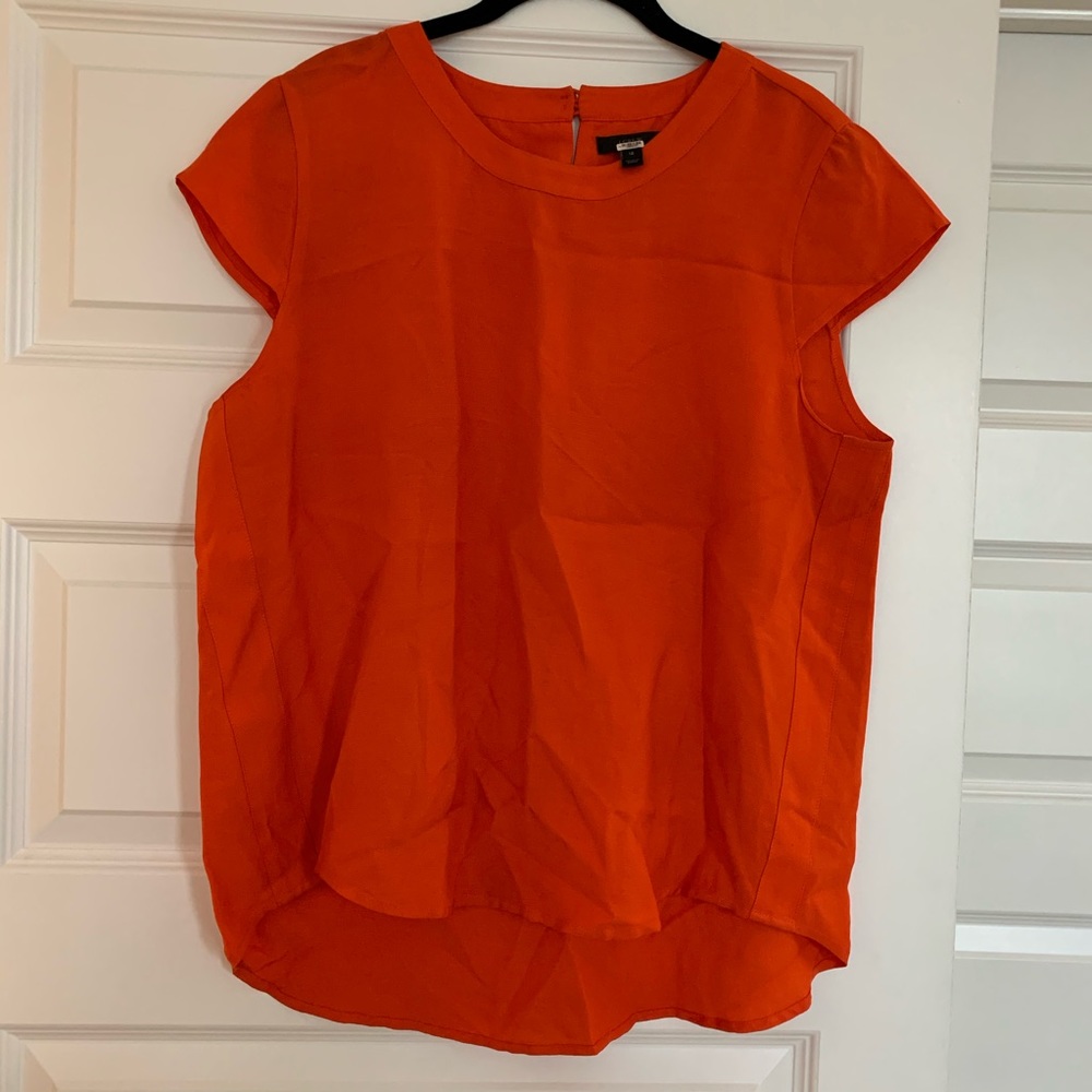 J. Crew Red Cap Sleeve Top
